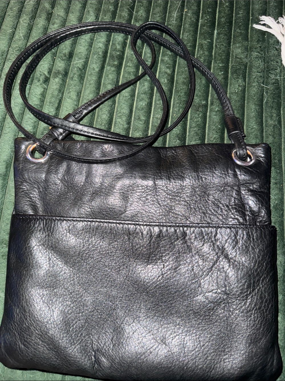 Margot New York black leather crossbody